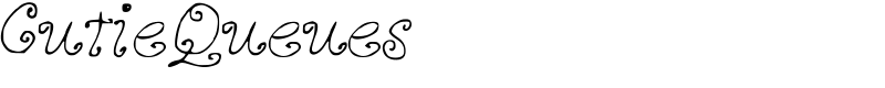 CutieQueues Font