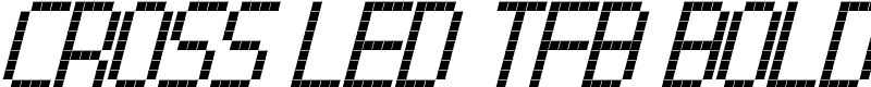 Cross led tfb bold Font
