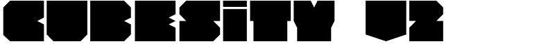 Cubesity v2 Font