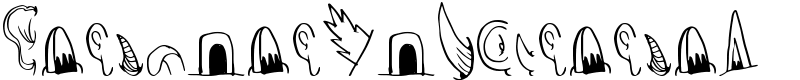 CreatureBuilderEars Font