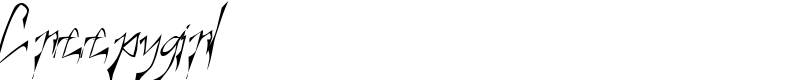 Creepygirl Font