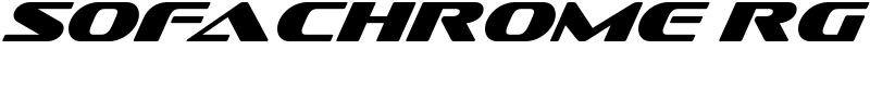 Sofachrome Rg Font