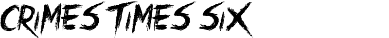 Crimes Times Six Font