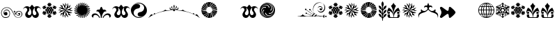 Cornucopia of Ornaments Three Font