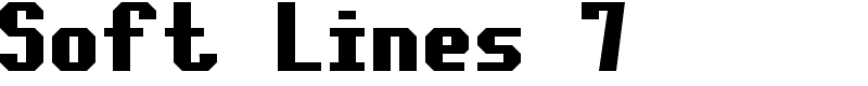 Soft Lines 7 Font