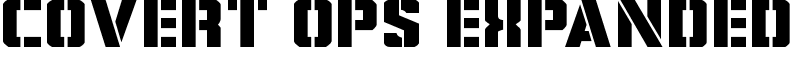 Covert Ops Expanded Font