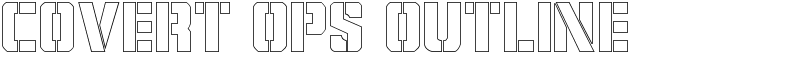 Covert Ops Outline Font