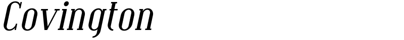 Covington Font