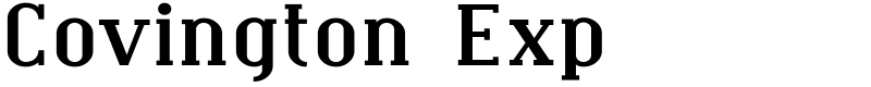 Covington Exp Font