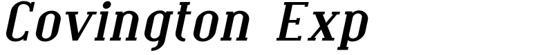 Covington Exp Font
