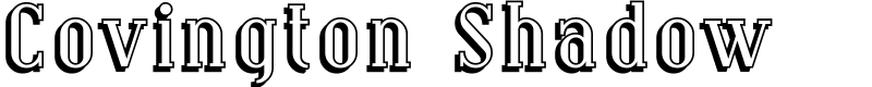 Covington Shadow Font