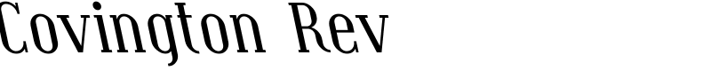 Covington Rev Font