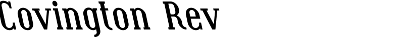 Covington Rev Font