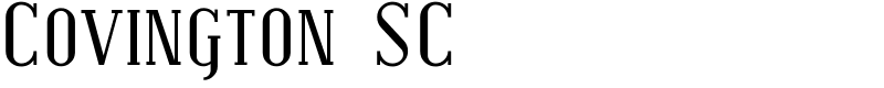 Covington SC Font