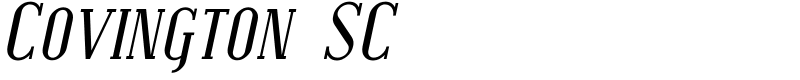 Covington SC Font
