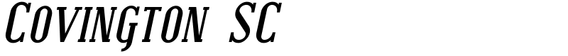 Covington SC Font