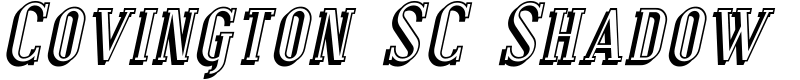 Covington SC Shadow Font