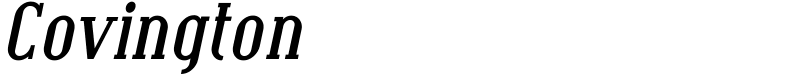 Covington Font