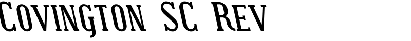 Covington SC Rev Font
