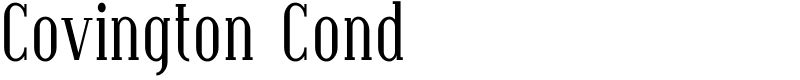Covington Cond Font