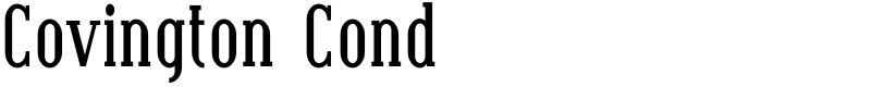 Covington Cond Font
