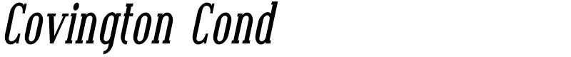 Covington Cond Font