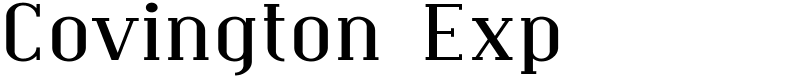Covington Exp Font
