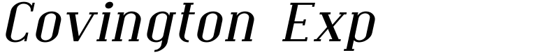 Covington Exp Font