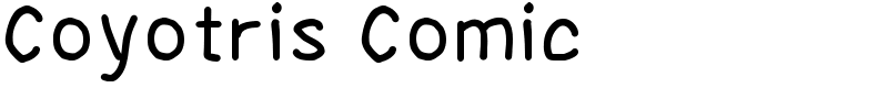 Coyotris Comic Font