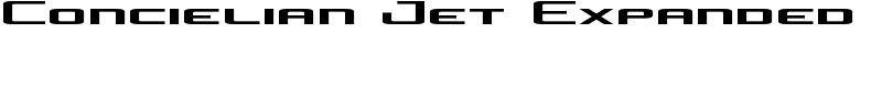 Concielian Jet Expanded Font