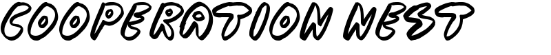 Cooperation Nest Font