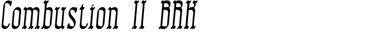Combustion II BRK Font