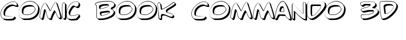 Comic Book Commando 3D Font