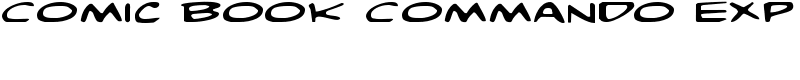 Comic Book Commando Exp Font