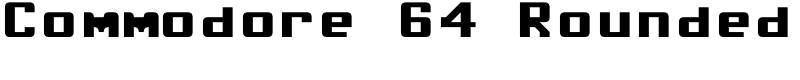 Commodore 64 Rounded Font