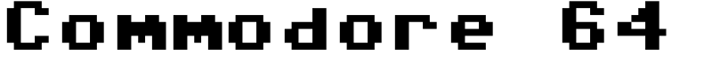 Commodore 64 Font