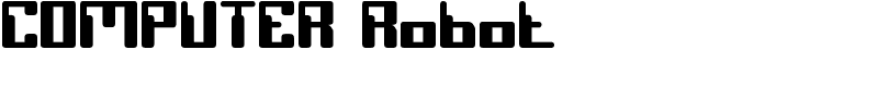 COMPUTER Robot Font