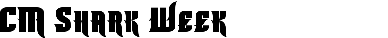 CM Shark Week Font