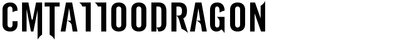 CMTattooDragon Font