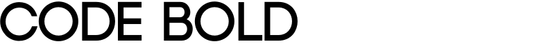Code Bold Font