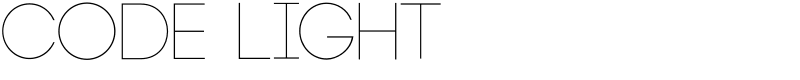Code Light Font