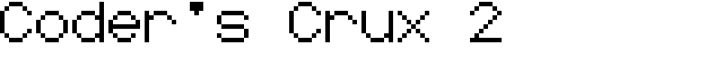 Coder's Crux 2 Font
