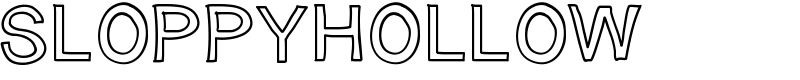 SloppyHollow Font