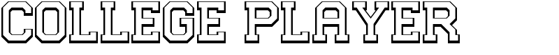College Player Font