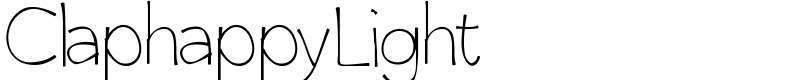 ClaphappyLight Font