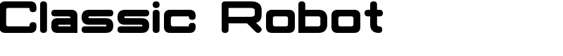 Classic Robot Font