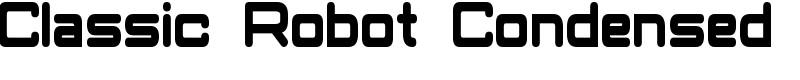Classic Robot Condensed Font