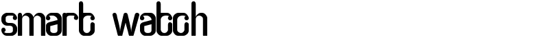 smart watch Font
