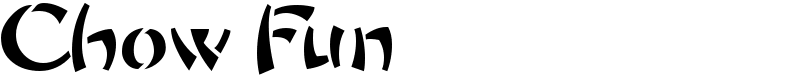 Chow Fun Font