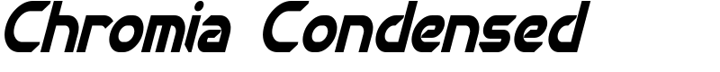 Chromia Condensed Font